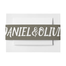 Cintas Para Invitaciones Boda clásico marrón