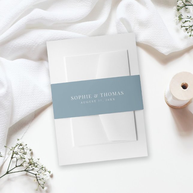 Cintas Para Invitaciones Boda clásico moderno de color editable (Subido por el creador)