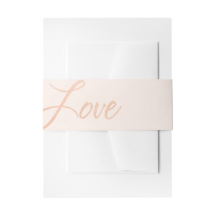 Cintas Para Invitaciones Boda color de rosa del amor del oro