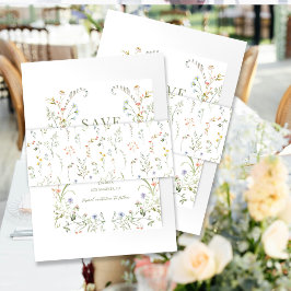 Cintas Para Invitaciones Boda colorido de flor silvestre