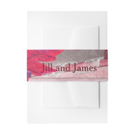 Cintas Para Invitaciones Boda con encanto púrpura