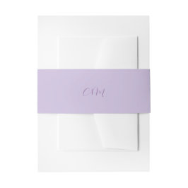 Cintas Para Invitaciones Boda con guion de lila y lavanda