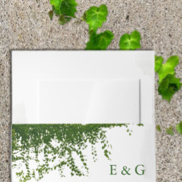 Cintas Para Invitaciones Boda con hiedra colgante verde