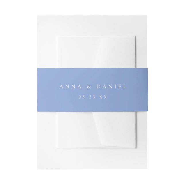 Cintas Para Invitaciones Boda Coordenada de Vinca (Anverso Ejemplo)