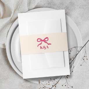Cintas Para Invitaciones Boda Coquette Bow Retro