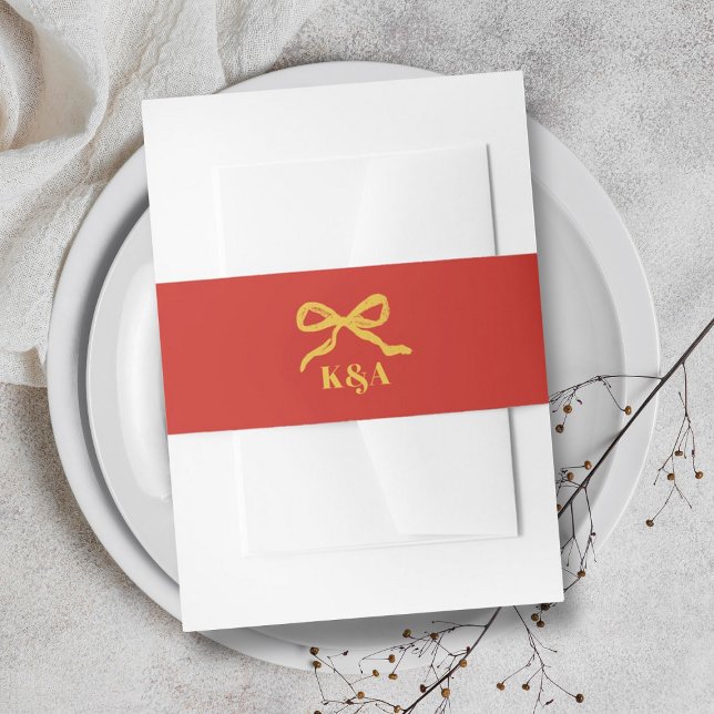 Cintas Para Invitaciones Boda Coquette Bow Retro (Subido por el creador)