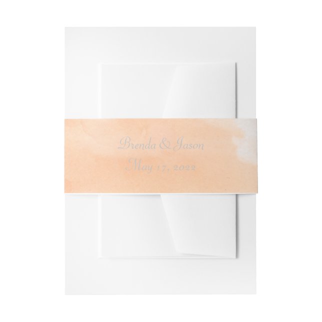Cintas Para Invitaciones Boda de acuarela (Anverso Ejemplo)