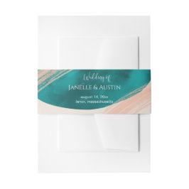 Cintas Para Invitaciones Boda de acuarela abstracta