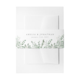 Cintas Para Invitaciones Boda de acuarela de Eucalyptus