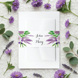 Cintas Para Invitaciones Boda de acuarela del jardín de cabañas