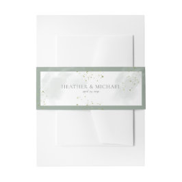 Cintas Para Invitaciones Boda de acuarela floral de vegetación botánica