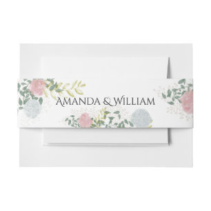 Cintas Para Invitaciones Boda de Acuarela Floral Fina