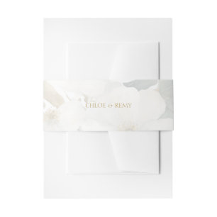 Cintas Para Invitaciones Boda de acuarela floral suave