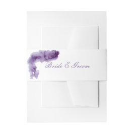 Cintas Para Invitaciones Boda de acuarela ultra violeta elegante