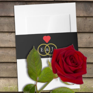 Cintas Para Invitaciones Boda de anillos entrelazados