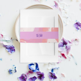 Cintas Para Invitaciones Boda de arte abstracto de Pink Pastel