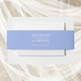 Cintas Para Invitaciones Boda de Azul Claro