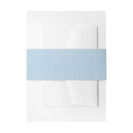 Cintas Para Invitaciones Boda de Azul Polvoriento Liso