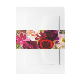 Cintas para invitaciones | Boda de Boho Floral Roj