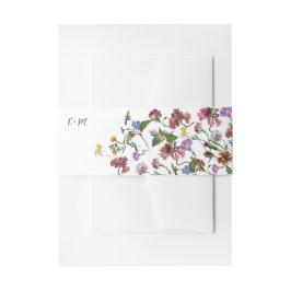 Cintas Para Invitaciones Boda de Boho Rústico con Flor de Flor