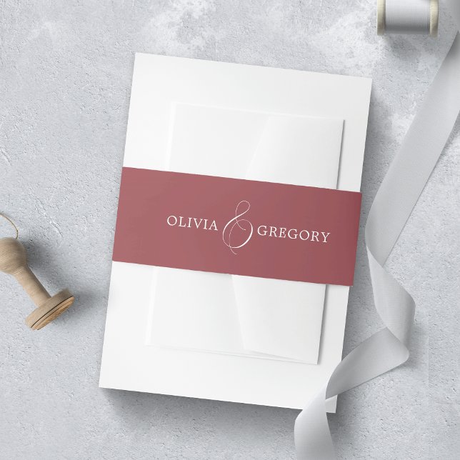 Cintas Para Invitaciones Boda de Borgoña (Subido por el creador)