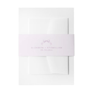Cintas Para Invitaciones Boda De Bow Esbozado Romántico