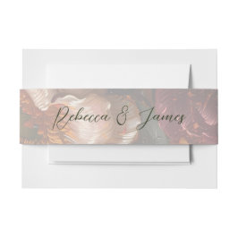 Cintas Para Invitaciones Boda de caligrafía de pintura de flores Bella Arte