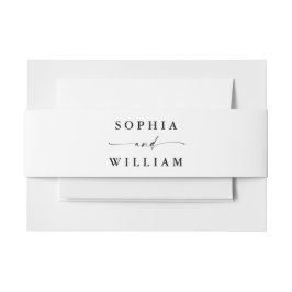 Cintas Para Invitaciones Boda de Caligrafía Elegante