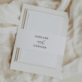 Cintas Para Invitaciones Boda de caligrafía moderna