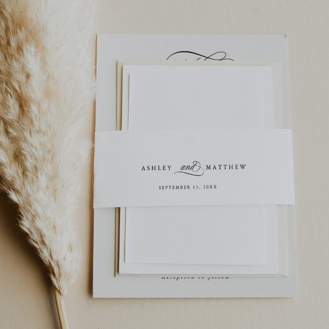 Cintas Para Invitaciones Boda de caligrafía romántica (Subido por el creador)