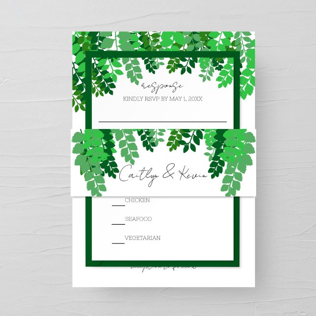 Cintas Para Invitaciones Boda de canopy de hoja verde (Subido por el creador)