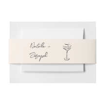 Boda de Champagne Retro Escrita a Mano