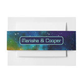 Cintas Para Invitaciones Boda de Ciencia Ficción Galáctica