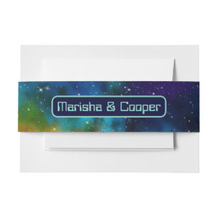 Cintas Para Invitaciones Boda de Ciencia Ficción Galáctica