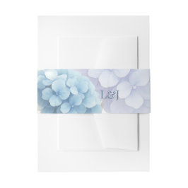 Cintas Para Invitaciones Boda de color azul de Pearl Hydrangea romántica