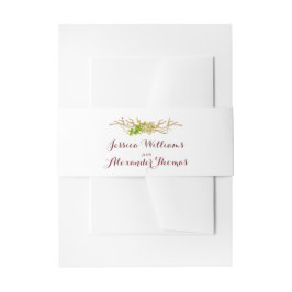 Cintas Para Invitaciones Boda de Cuerna Rústica y Flores Silvestres