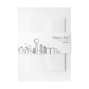 Cintas Para Invitaciones Boda de Dallas Skyline