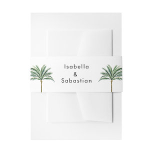 Cintas Para Invitaciones Boda de destino de árbol de palmas
