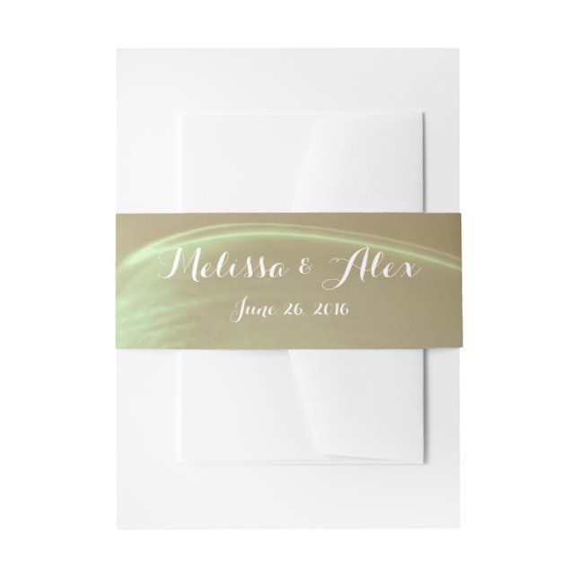 Cintas Para Invitaciones Boda de detalles de flores románticas (Anverso Ejemplo)