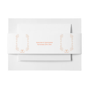 Cintas Para Invitaciones Boda de diseño de pergaminos de pergamino