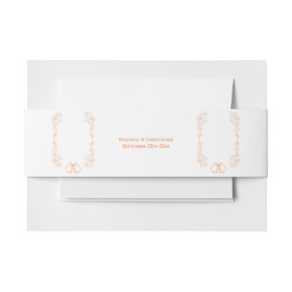 Cintas Para Invitaciones Boda de diseño de pergaminos de pergamino