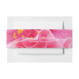 Cintas Para Invitaciones Boda de diseño floral rosa