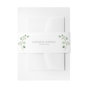 Cintas Para Invitaciones Boda de escritura botánica del Arco Verde Masaje M