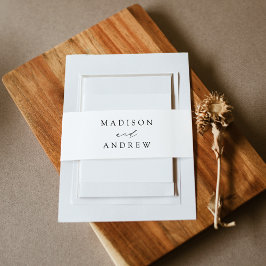 Cintas Para Invitaciones Boda de escritura elegante y moderna de caligrafía