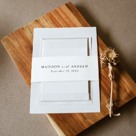 Cintas Para Invitaciones Boda de escritura elegante y moderna de caligrafía