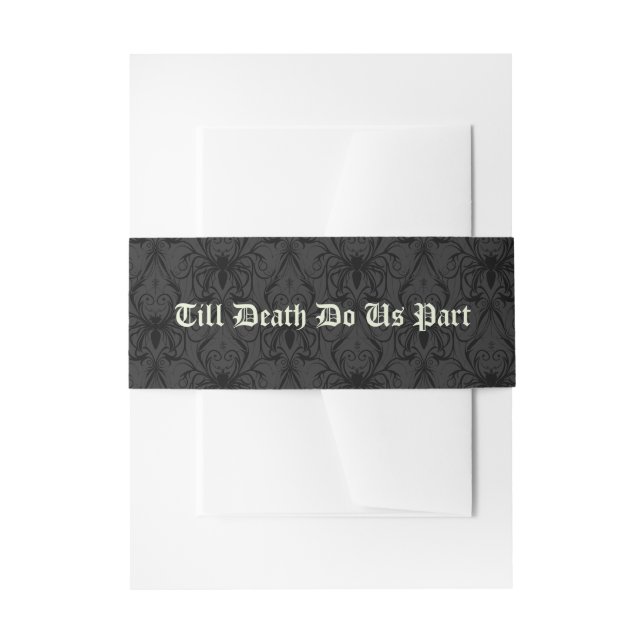 Cintas Para Invitaciones Boda de Esqueletos Elegantes  (Anverso Ejemplo)