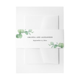Cintas Para Invitaciones Boda de Eucalipto | Jardín Botánico Elegante