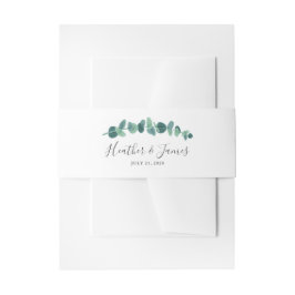 Cintas Para Invitaciones Boda de Eucalyptus