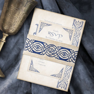 Cintas Para Invitaciones Boda de Fantasía de Viking Celtic
