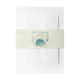 Cintas Para Invitaciones boda de flores azules blancas